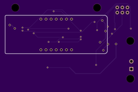 Image: The back panel of the custom PCB.
